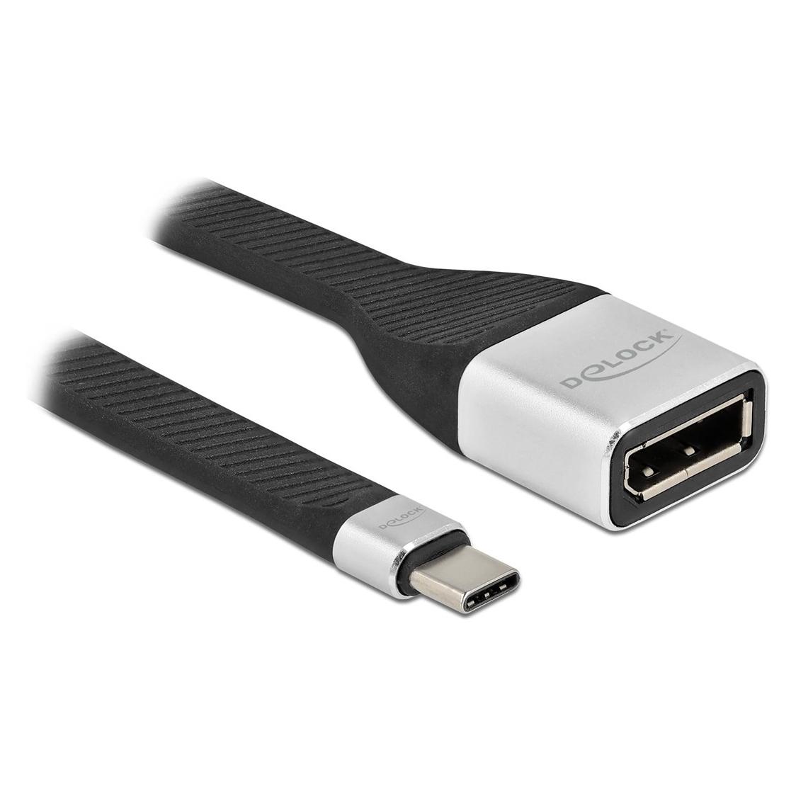Delock FPC Flachbandkabel USB Type-C zu DisplayPort (DP Alt Mode) 4K 60 Hz 14 cm (0.14 m) (86934)