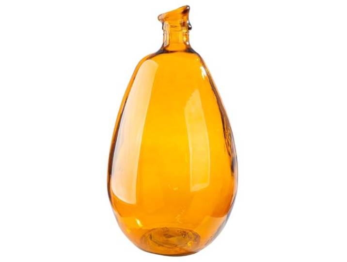 GILDE Vase Organical - Glas - braun - Höhe 47cm x Ø 26cm - bauchige Dekovase - Europäische Herstellung - recyceltes Material