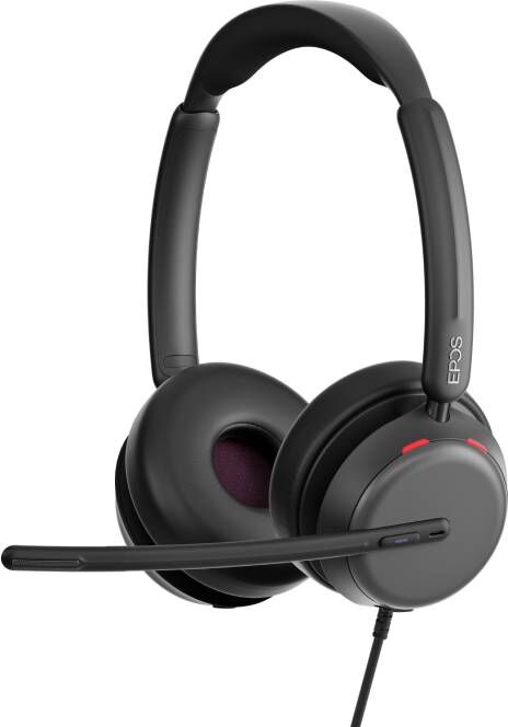 EPOS Impact 860T ANC   Casque Casque duo pour l'Open-Office avec double connexion USB-A/C, technologie BrainAdapt™, certification Teams et ANC