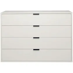 KOMMODE Erna 119x45x87 Kreidegrau matt Lack