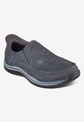 Men's Skechers Relaxed Fit: Expected-Cayson Slip-Ins by Skechers in Black (Size 14 M)