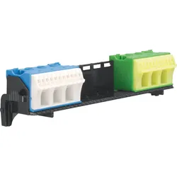 Hager FZ381 Träger, univers Z, mit 2 x 14 PE/N-Klemmen in Quick-Connect Technik, waagerecht