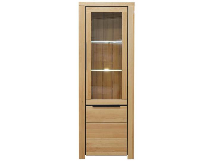 Livetastic Vitrine Brunei, Buche, Kunststoff, Buche,Buche,Buche, massiv, 3 Fächer, 70x199x40 cm, Typenauswahl, Beimöbel erhältlich, Wohnzimmer, Wohnwände, Vitrinenschränke