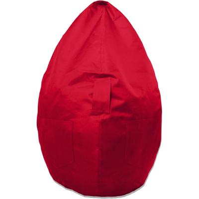 Sitzsack KINZLER "Kimi big", rot, B:75cm H:130cm, Polyester, Sitzsäcke, Sitzsack, Uni Farben, mit Taschen & Tragegriff, Outdoor geeignet, Kinderzimmer