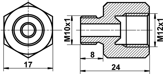 Ate Adapter, Bremsleitung 03.3510-0300.1 Für Steyr Mercedes