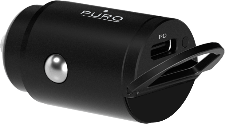 Puro Hurtig Biloplader 20W, 1x USB-C, Ultrakompakt