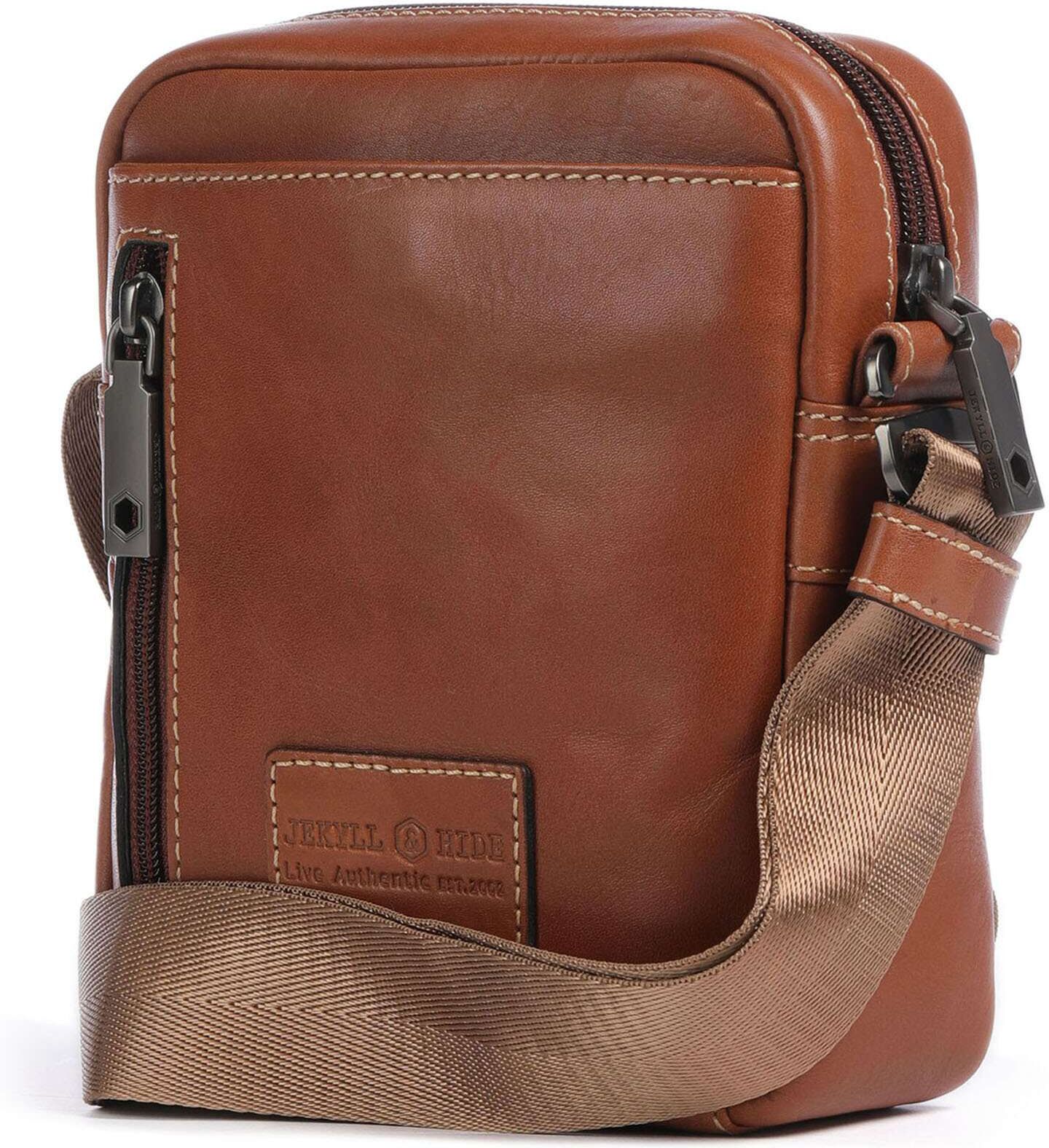 Jekyll & Hide Montana Umhängetasche aus Leder, braun