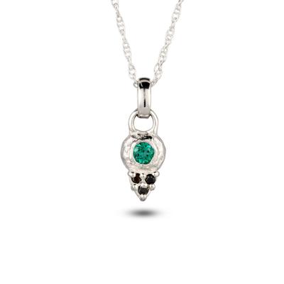 Elli "Halskette Zirkonia Synthetischer Smaragd Grün 925 Sterling Silber"