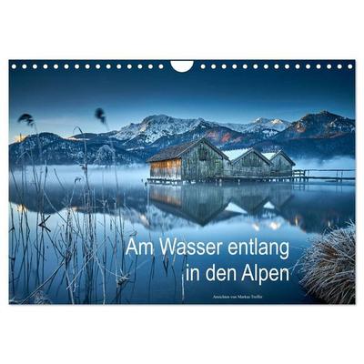 Am Wasser entlang in den Alpen (Wandkalender 2027 DIN A4 quer), CALVENDO Monatskalender