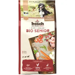 bosch Bio Senior Hühnchen & Preiselbeere Hundetrockenfutter 1 Kilogramm