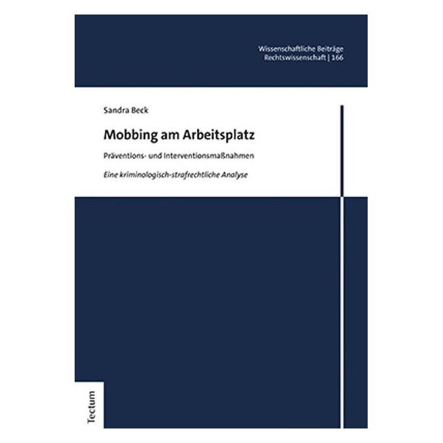 Tectum Mobbing am Arbeitsplatz (Deutsch, Hardcover, Sandra Beck) (39027414)