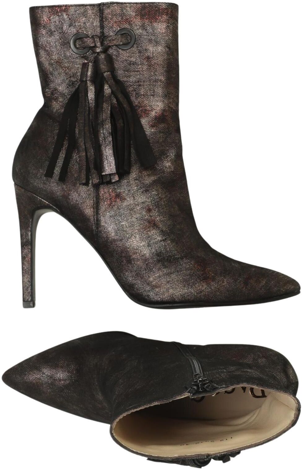 Paco Gil Damen Stiefelette, Silber, Gr. EU 40, Leder - Second Hand