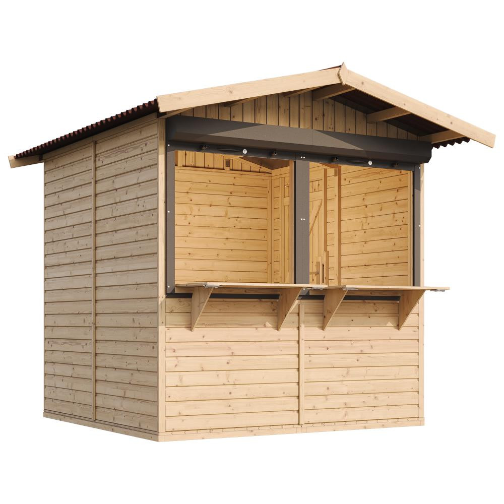 TIMBELA Holz tuinhuis marktkraam 253x263/4 m²