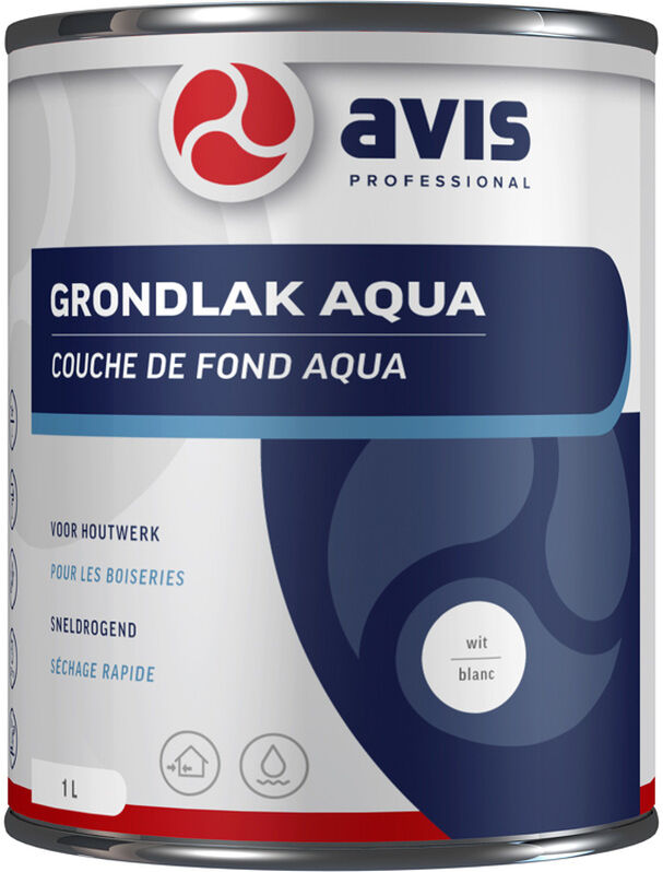 Avis Grondlak Aqua wit 1L