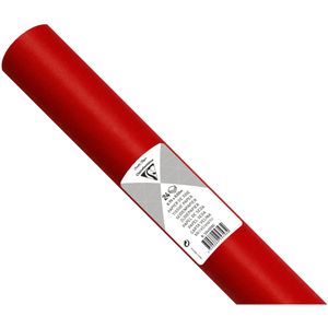 Clairefontaine Seidenpapier 394006C, rot, 50 x 75cm, 24 Blätter, gefaltet, 18g/m², 24 Stück