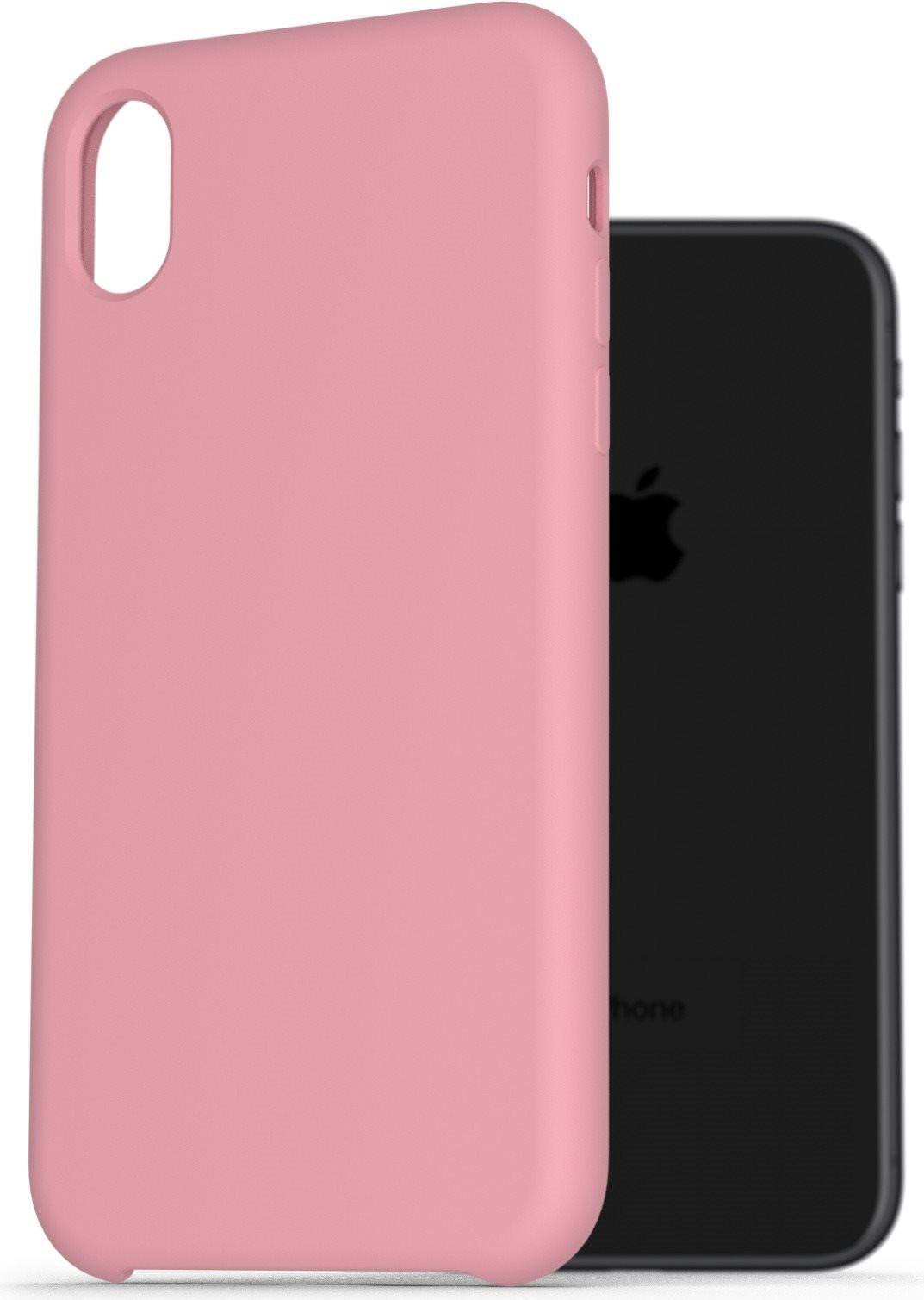 AlzaGuard Premium vloeibaar siliconen hoesje voor iPhone XR, roze