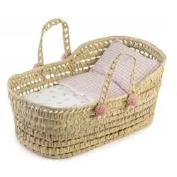 Antonio Juan 92318 Moseskorb für Puppen (gross) / mit Bettzeug / für Puppen bis 45 cm / ab 3 Jahren