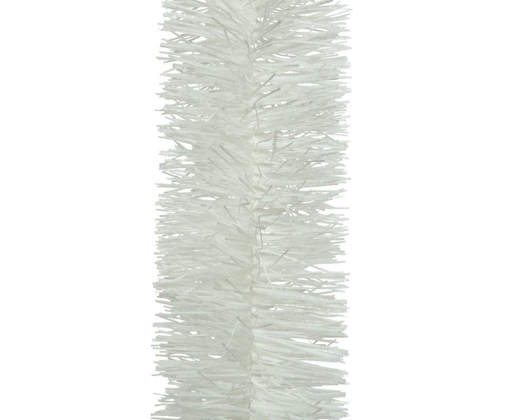 Decoris Lametta guirlande glans winterwit