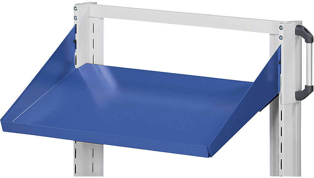 Ablageboden, schräg, Breite 800 mm, Tiefe 160 mm, grau ANKE