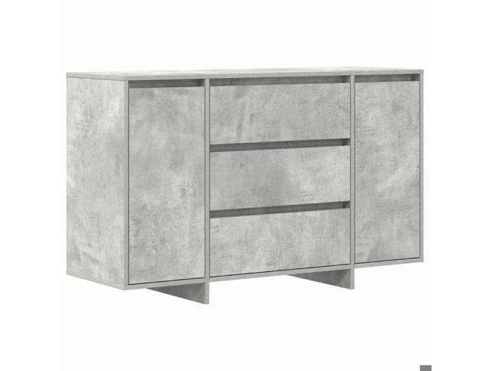 Luxueux Best*Buffet de couloir - Meuble Étagère pour rangement de cuisine/salon - Gris béton 120x41x75 cm - Bois d'ingénierie