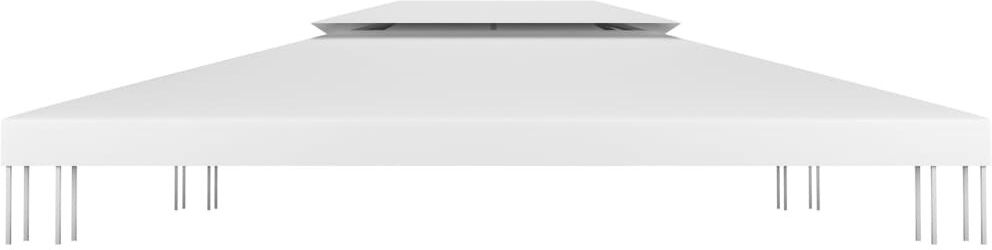 Centeio Dakota Fields Fabric Replacement Canopy for Gazebo White 400cm W x 300cm D