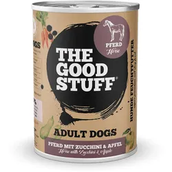 The Goodstuff Adult 400 Gramm Hundenassfutter Sparpaket 12 x 400 Gramm Horse und Zucchini