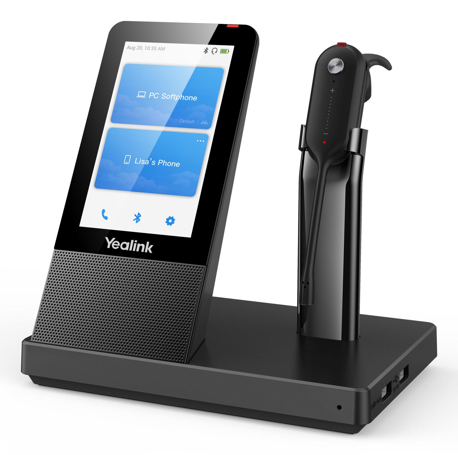 Yealink WH67 Headset im Ohr - DECT/Bluetooth für UC 1308041