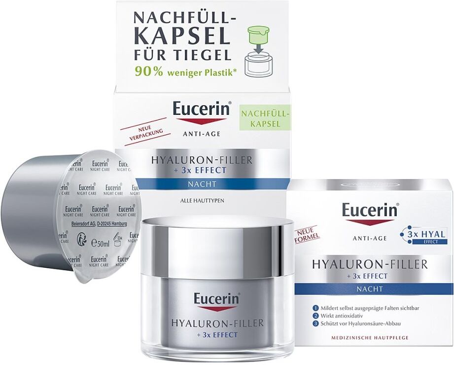 Eucerin Anti Age Hyaluron-Filler Nachtpflege + Nachfüllkapsel
