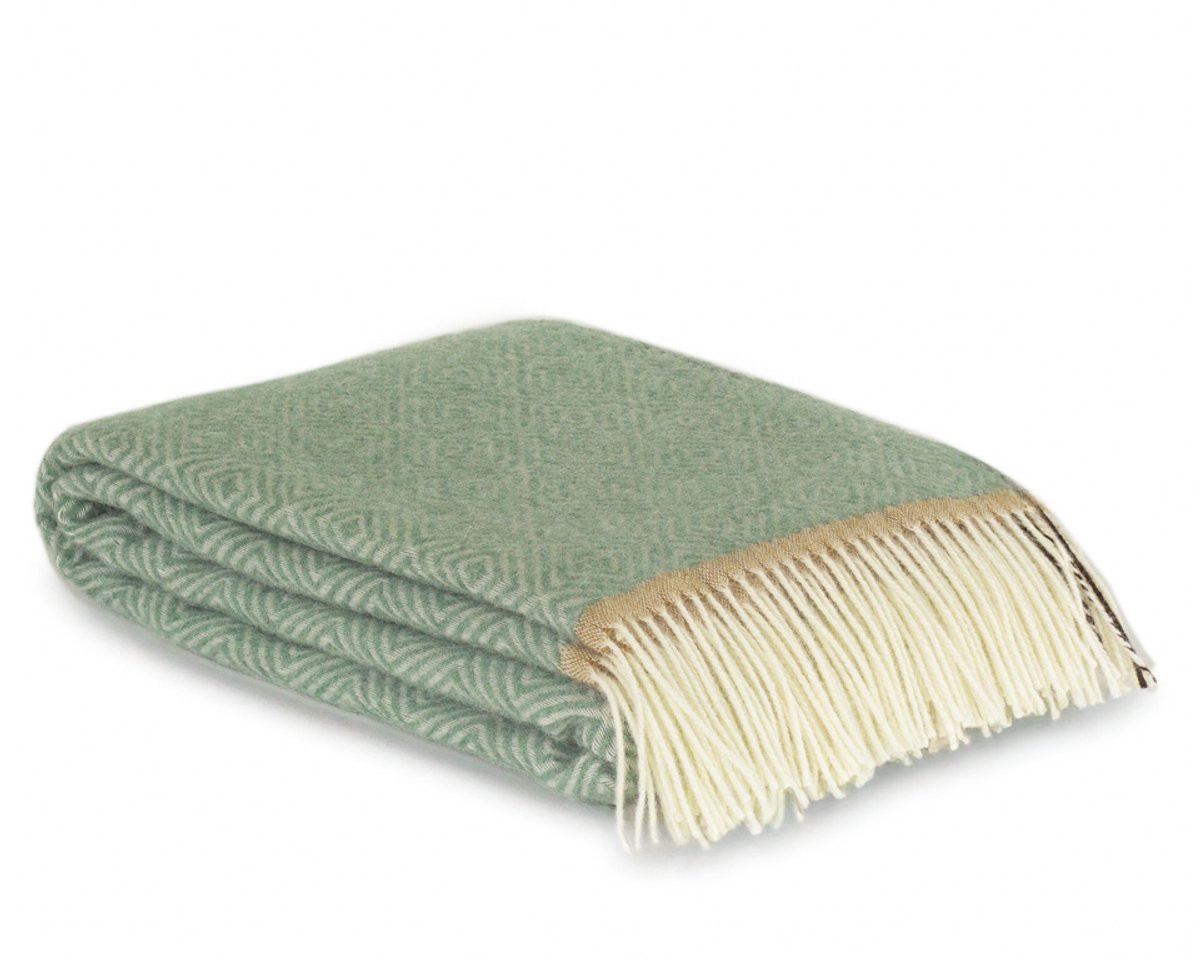 MoST Wollen plaid Venezia mint groen 140 x 200 cm