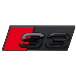 Audi Modellbezeichnung in Schwarz Front S3 8Y0071805