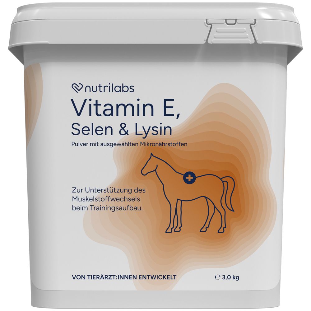Vitamin E Selen & Lysin Pulver f.Pferde 3 kg
