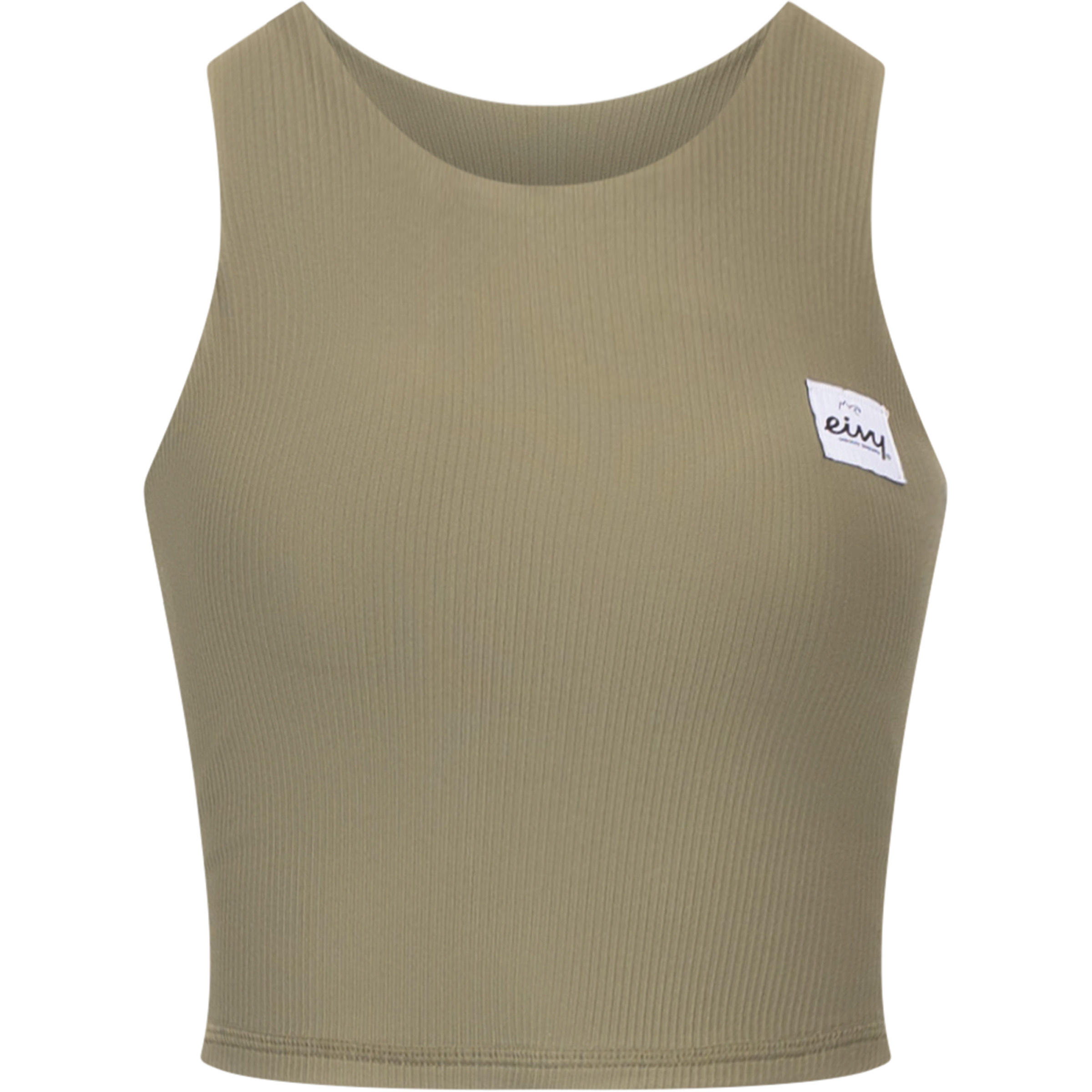 Eivy Cover Up Rib Sport BH Damen Sport-BHs oliv Größe M Trekking Elastisch