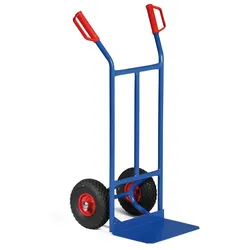 Stahl-Sackkarre, Tragfähigkeit 200 kg, Vollgummiräder