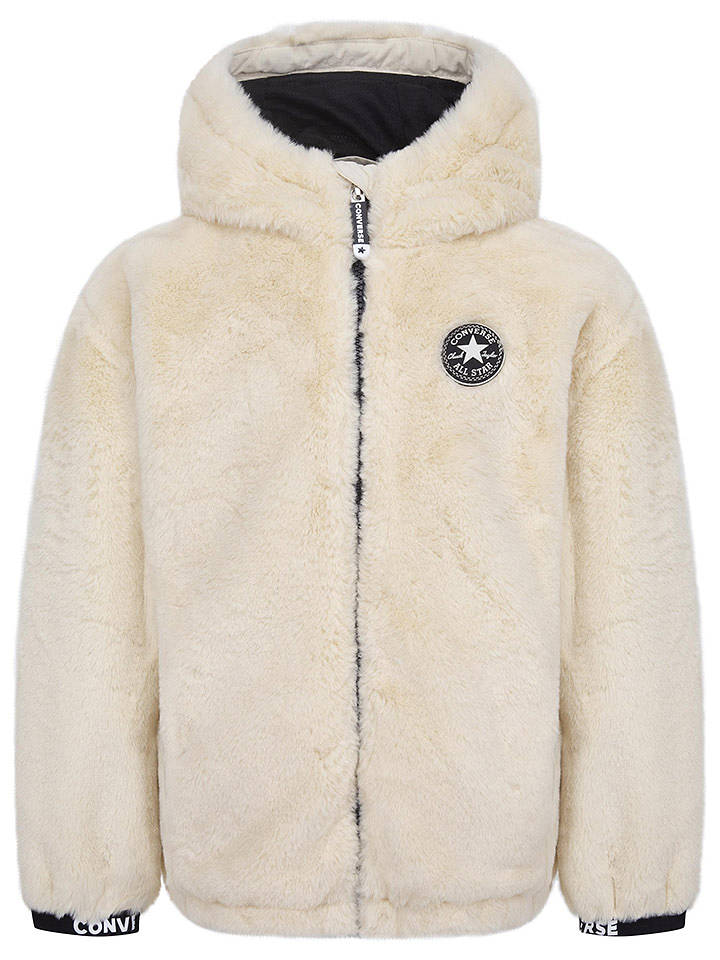 Converse Fleecejacke in Creme - 158-170