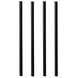 PAPSTAR 500 Cocktail Trinkhalme, Papier Ø 7 mm · 10 cm schwarz