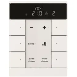 Busch-Jaeger SBR/U6.0.11-84 Raumtemperaturregler mit Bedienfunktion 6-fach, Busch-Tenton® 2CKA006330A0003 SBRU601184