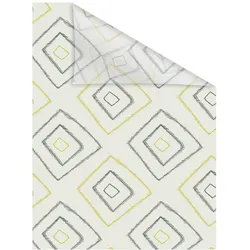 Lichtblick Fensterfolie selbstklebend, Sichtschutz, Stripy Boho Rectangle  - Beige