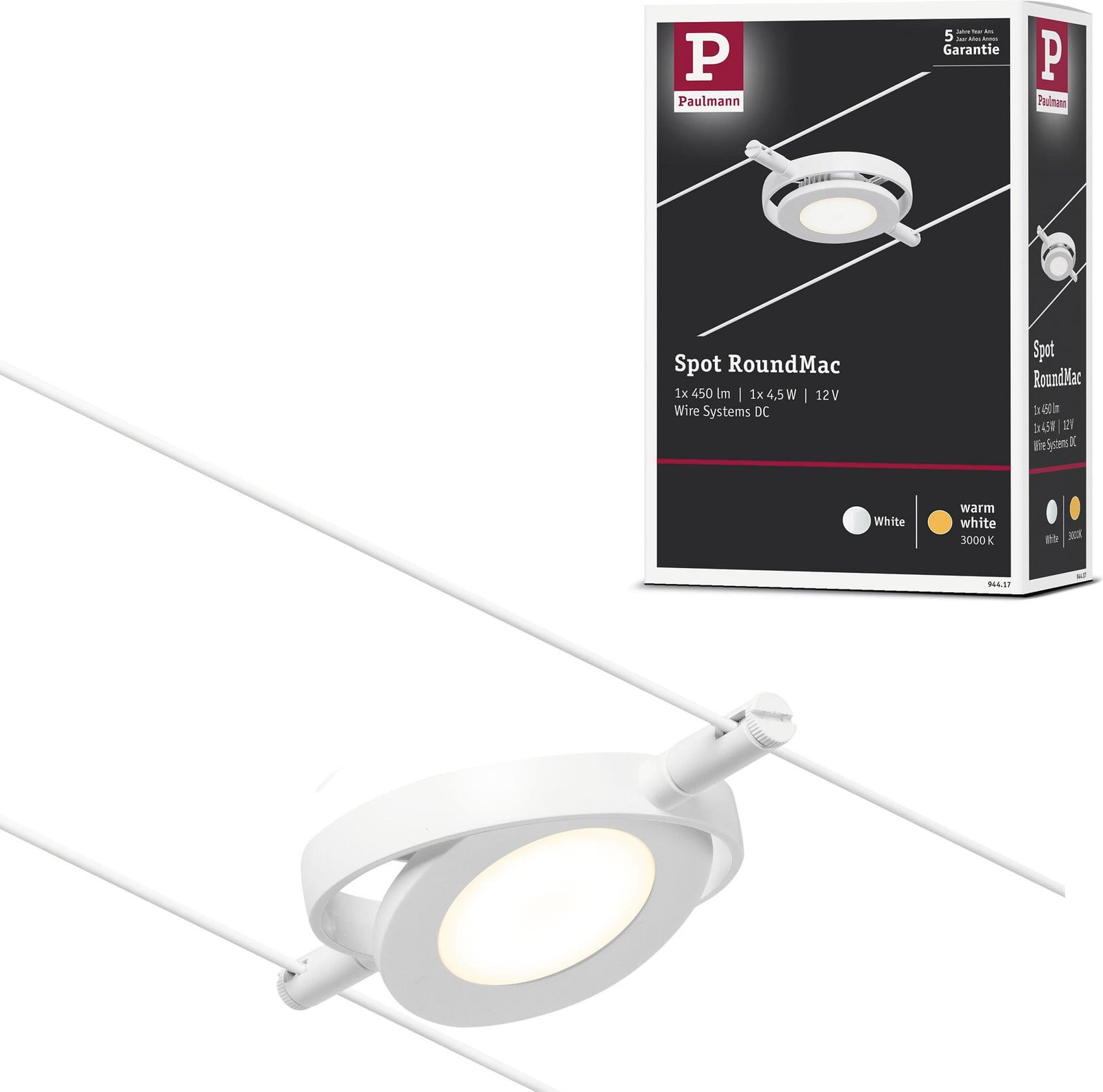 Paulmann CorDuo RoundMac LED-spot voor tracksysteem