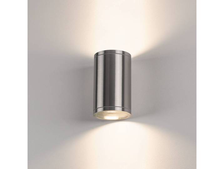 SLV Außenwandleuchte Rox, dimmbar, alu / grau / zink, Aluminium, Modern