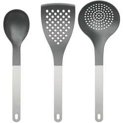 Rosti New Optima White 3-tlg., Kochbesteck, Braun, Weiss