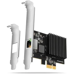 Axagon PCEE-10GR PCIe Adapter 10 Gigabit Ethernet Realtek PXE mit SP & LP (PCI), Netzwerkkarte