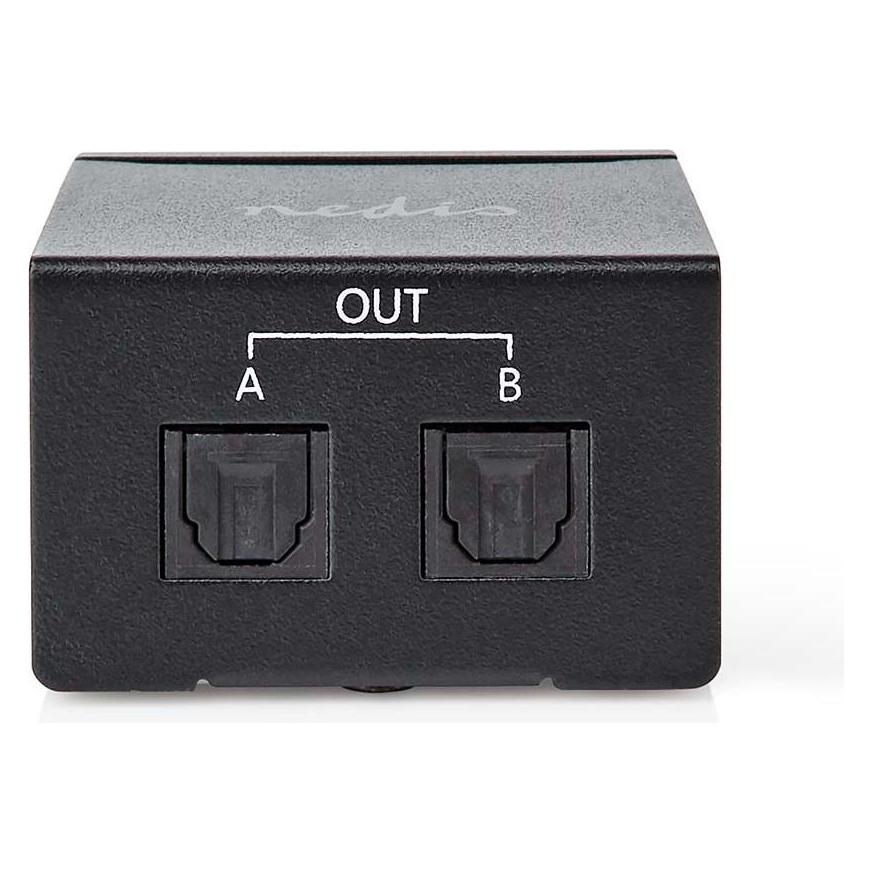 Nedis TosLink-Splitter (0.09 m, Toslink Kabel) (ASPL2512BK)