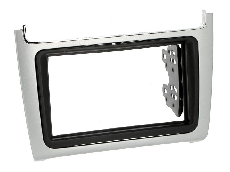 CHP Radioblende VW Polo (6C) ab 2014 2DIN silver Rahmen + innerer Frame 4504601