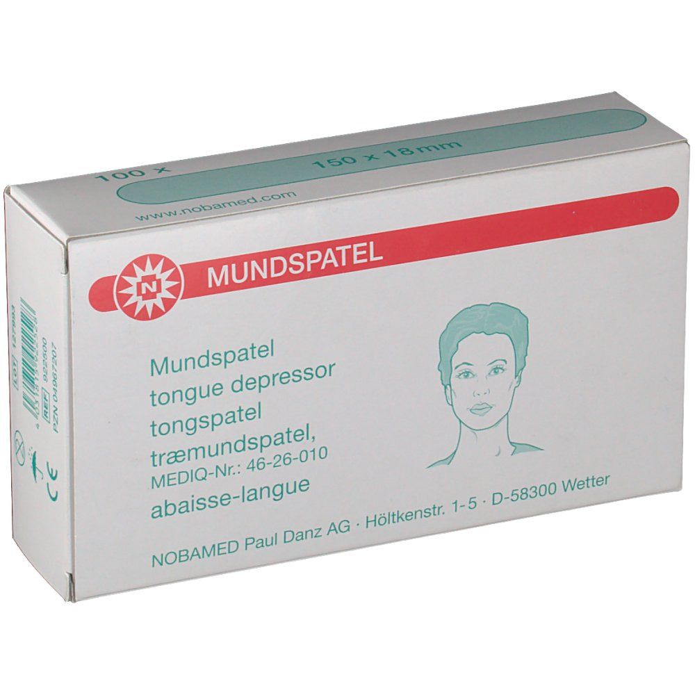 Mundspatel Erwachsene 100 St Zubehör