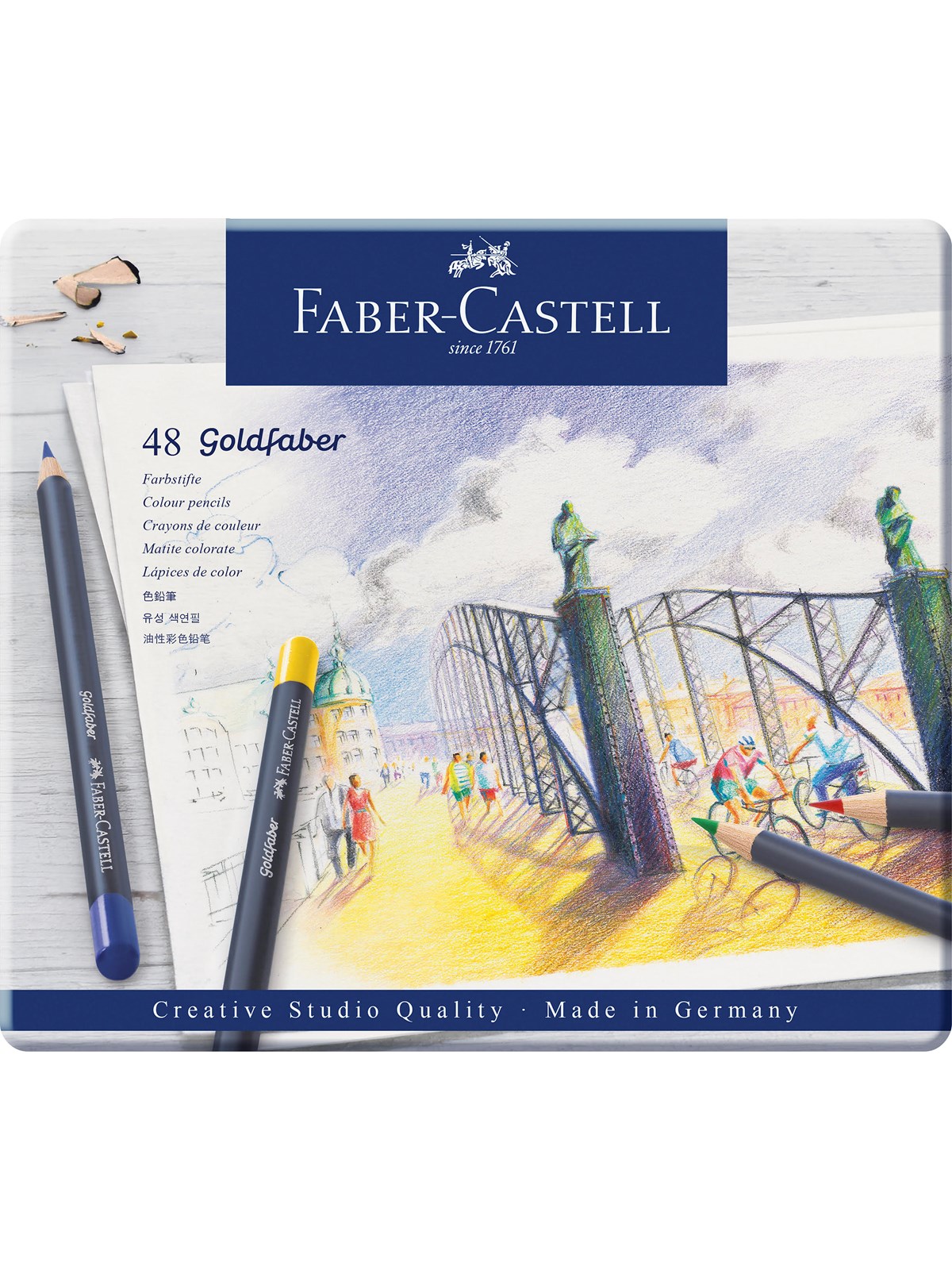 Faber-Castell Farbstift Goldfaber 48-Metalletui