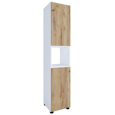 Holz Badmöbel Badschrank Hochschrank Flandu
