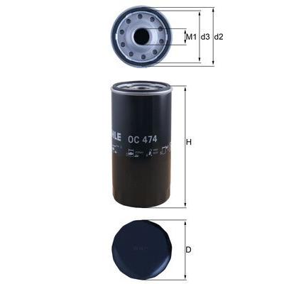 KNECHT Ölfilter OC 474 für Iveco RENAULT TRUCKS