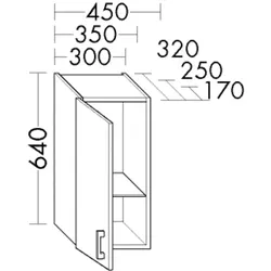 Burgbad Hängeschrank System 30 Preisgruppe 4 Sana 640x300x320 Eiche Natur, H3047RF6331 H3047RF6331