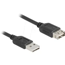 DELOCK 81511 - USB 2.0 Verlängerungskabel EASY A Stecker auf EASY A Buchse, 0,5