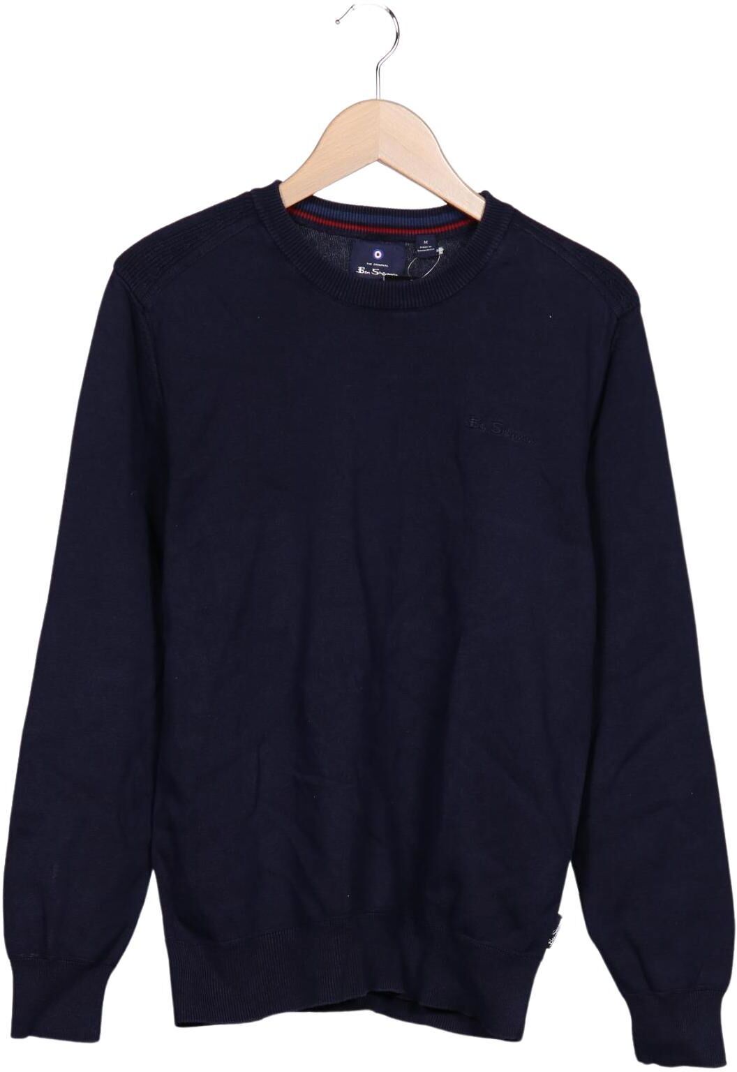 Ben Sherman Herren Pullover, Marineblau, Gr. M, Baumwolle - Second Hand